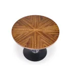 ROUND TABLE CARMELO, TOP - WALNUT, LEGS - BLACK order